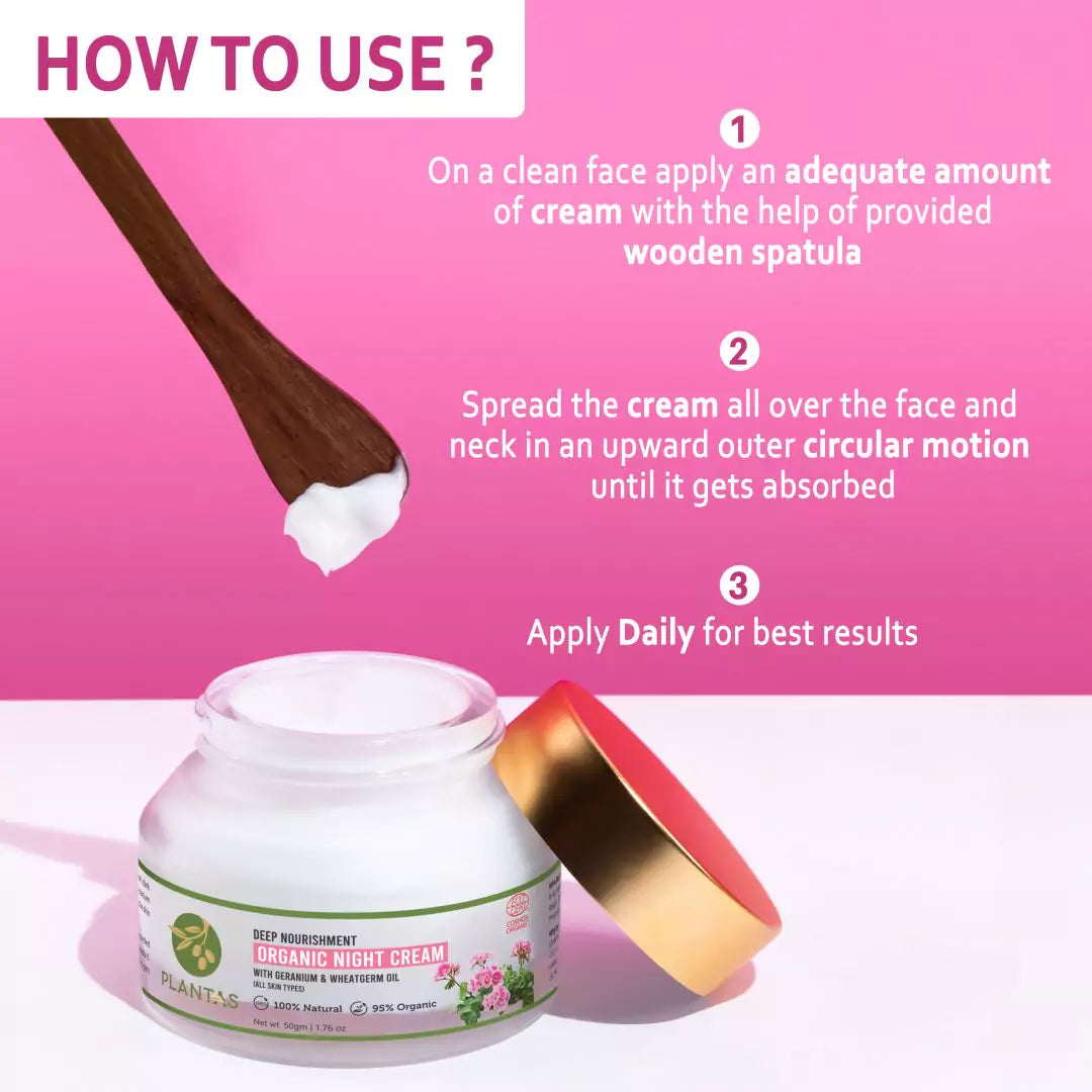 Plantas Organic Night Cream - Deep Nourishing image 4