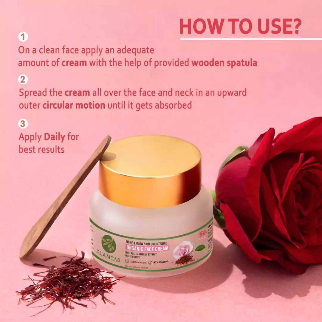 Plantas Organic Face Cream - Skin Brightening, Shine and Glow image 3