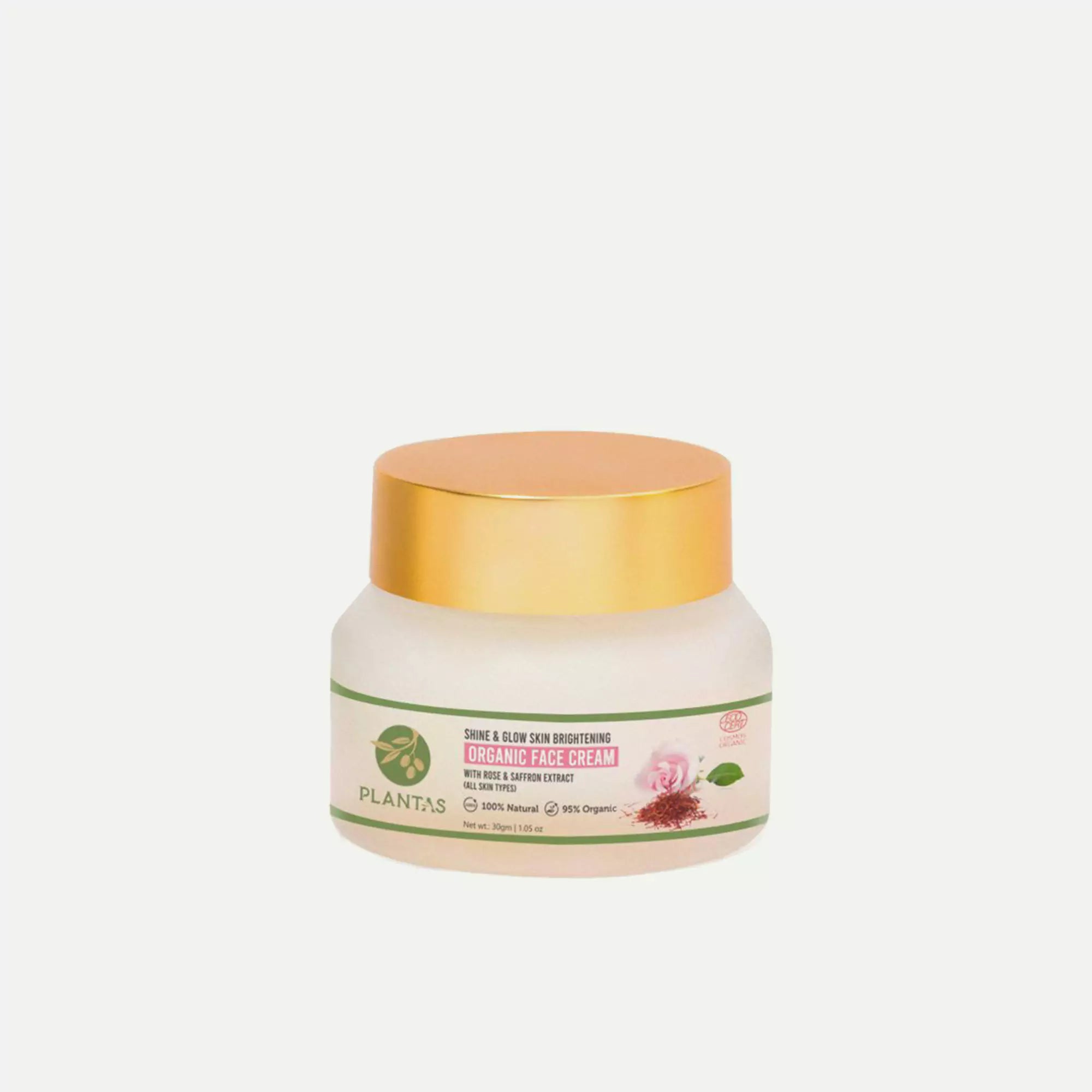 Plantas Organic Face Cream - Skin Brightening, Shine and Glow image 0