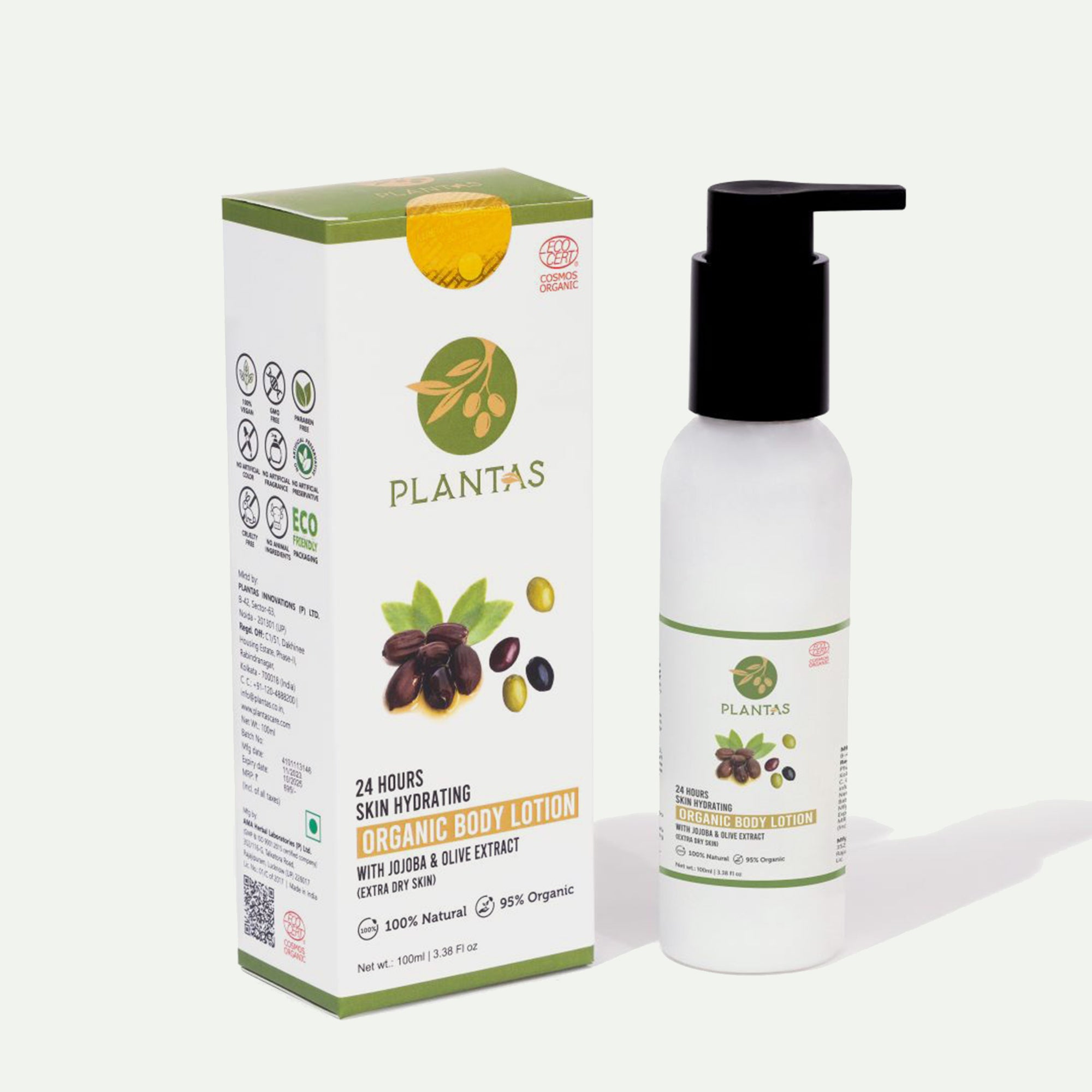 Plantas Organic Body Lotion - Extra Dry Skin image 0