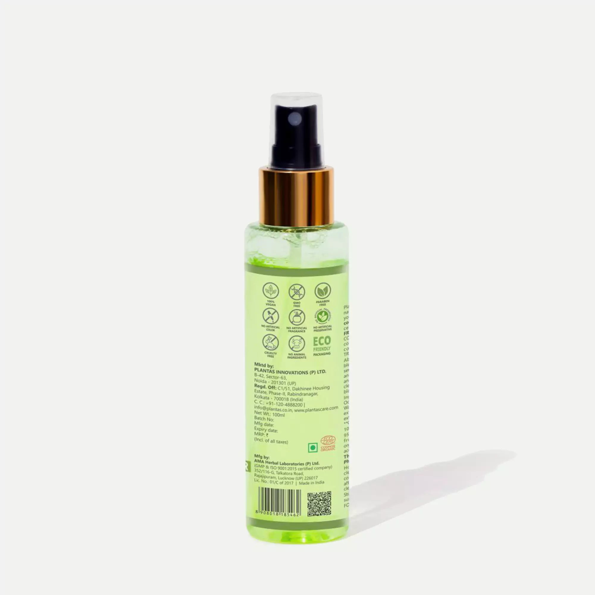 Plantas Organic Face Toner -  Purifying and Acne Defence image 1