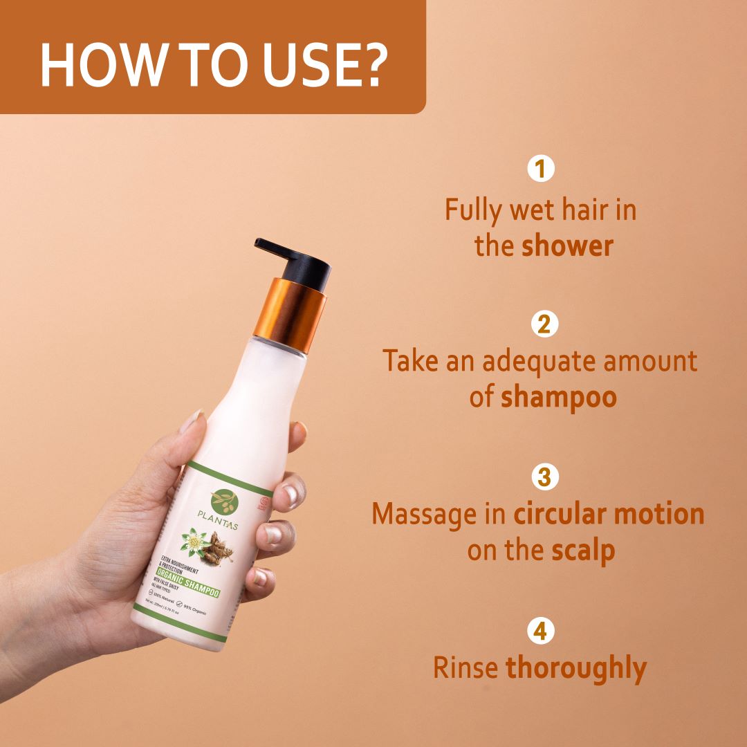 Plantas Organic Shampoo  - Extra Nourishment & Protection image 3