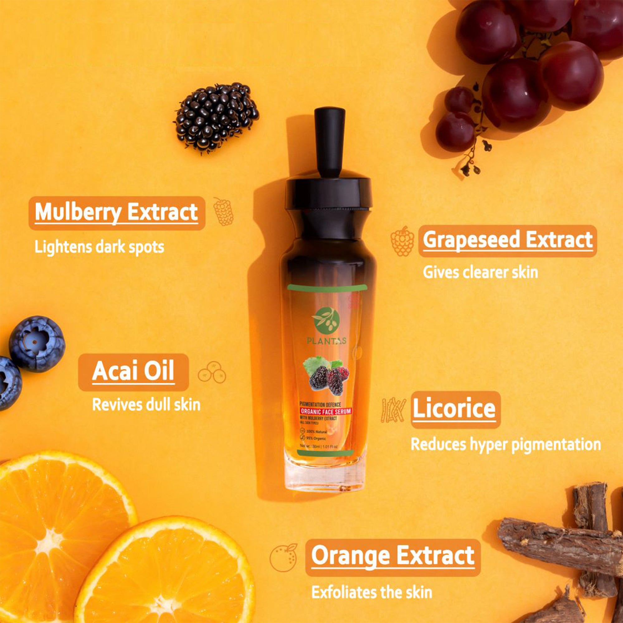 Plantas Organic Face Serum - Pigmentation Defence image 3