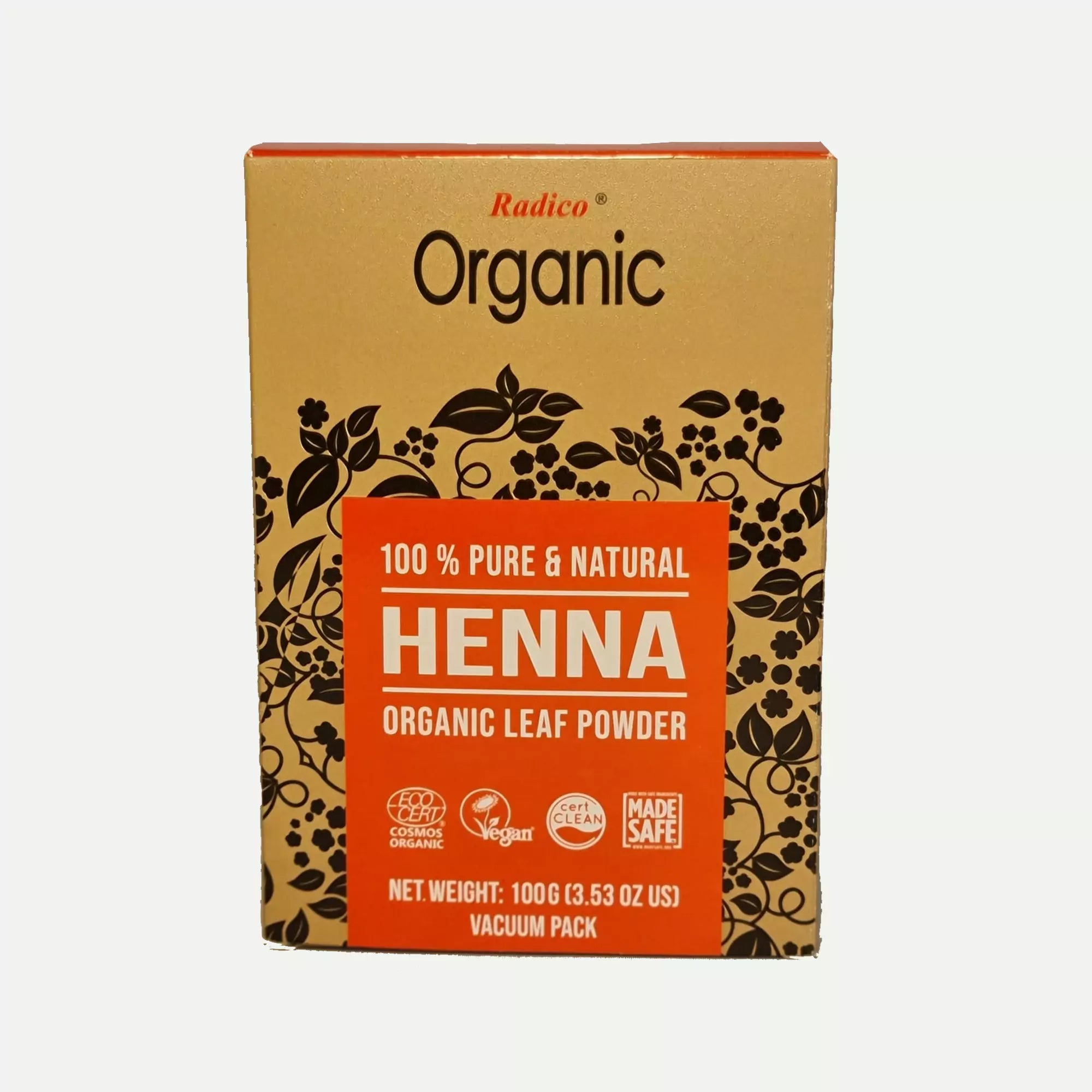 Natural Henna Powder - Radico Organic Hair Treatment Mask