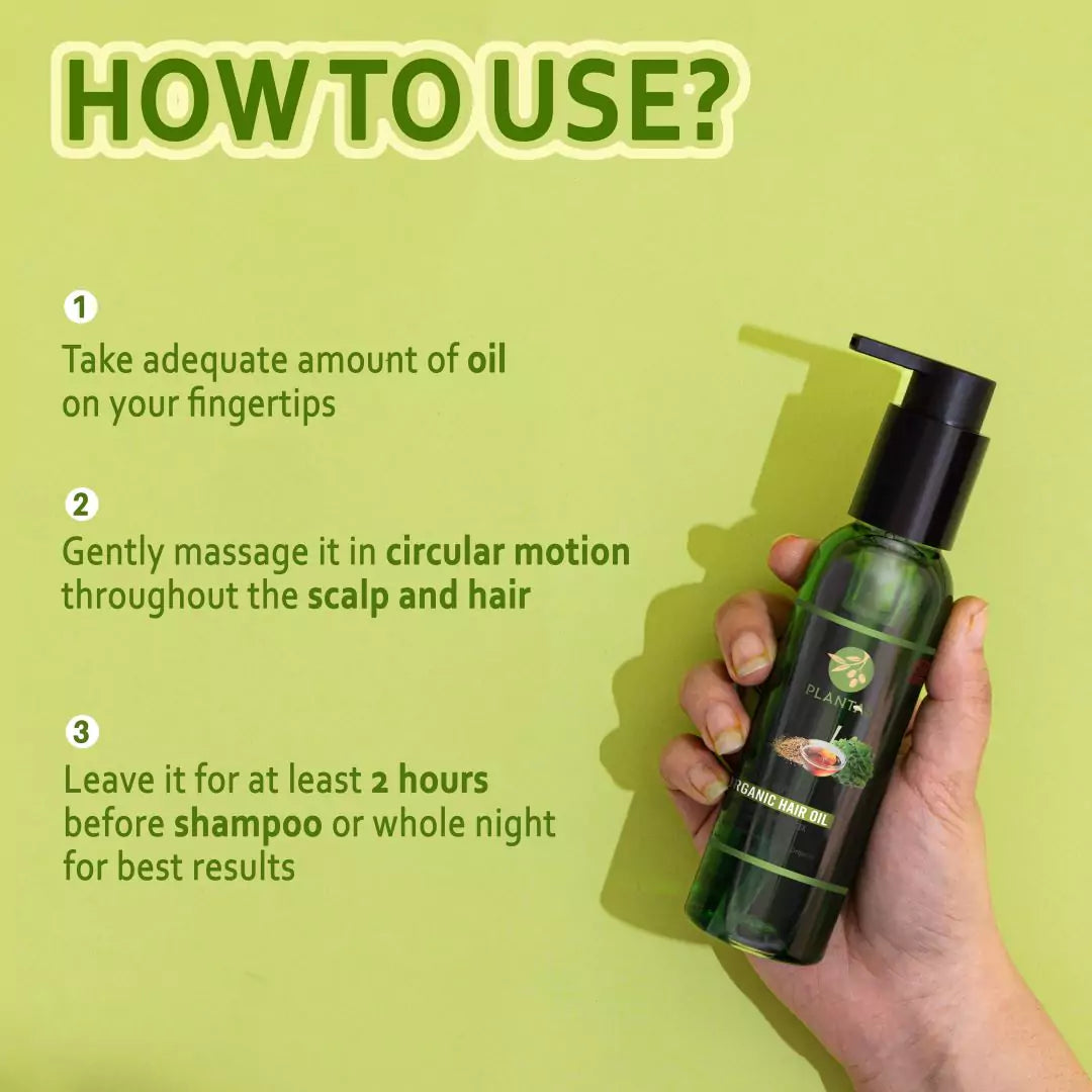 Plantas Organic Hair Oil - Hair Fall Control and Repair
