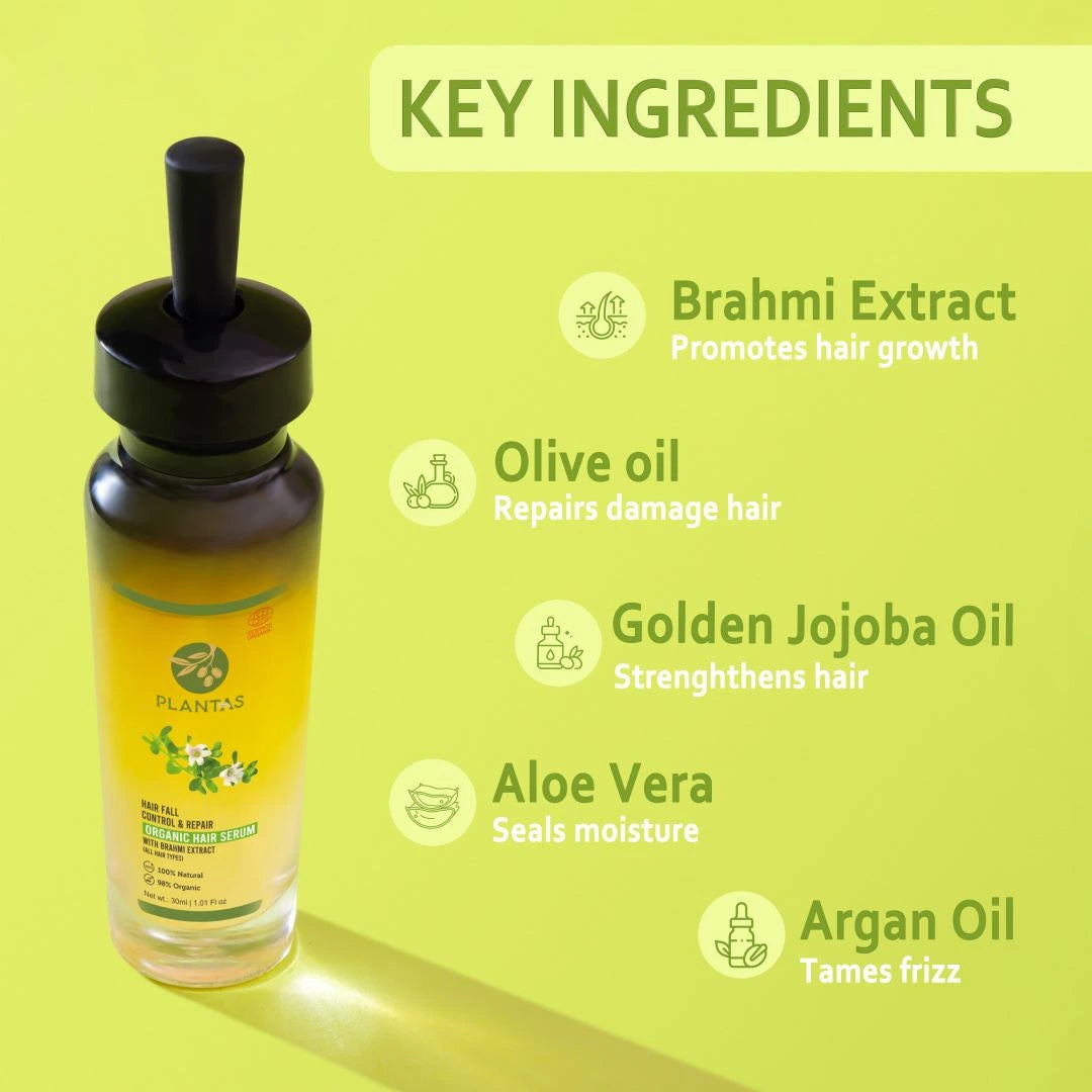 Plantas Organic Hair Serum - Hairfall Control & Repair