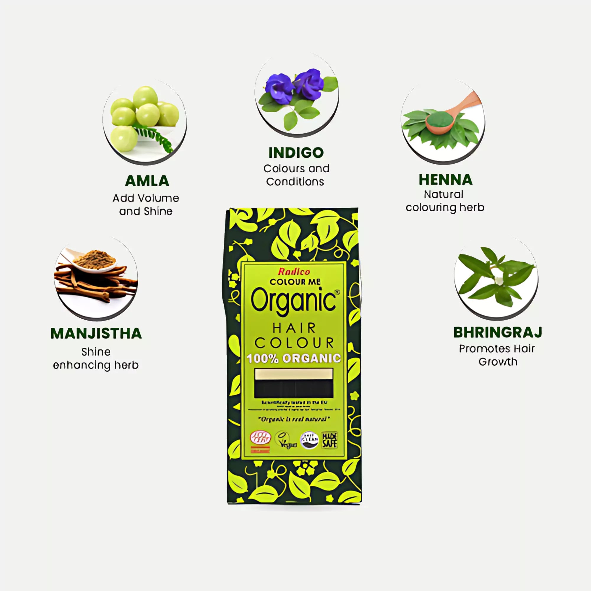 Soft Black - Radico Organic Hair Colour