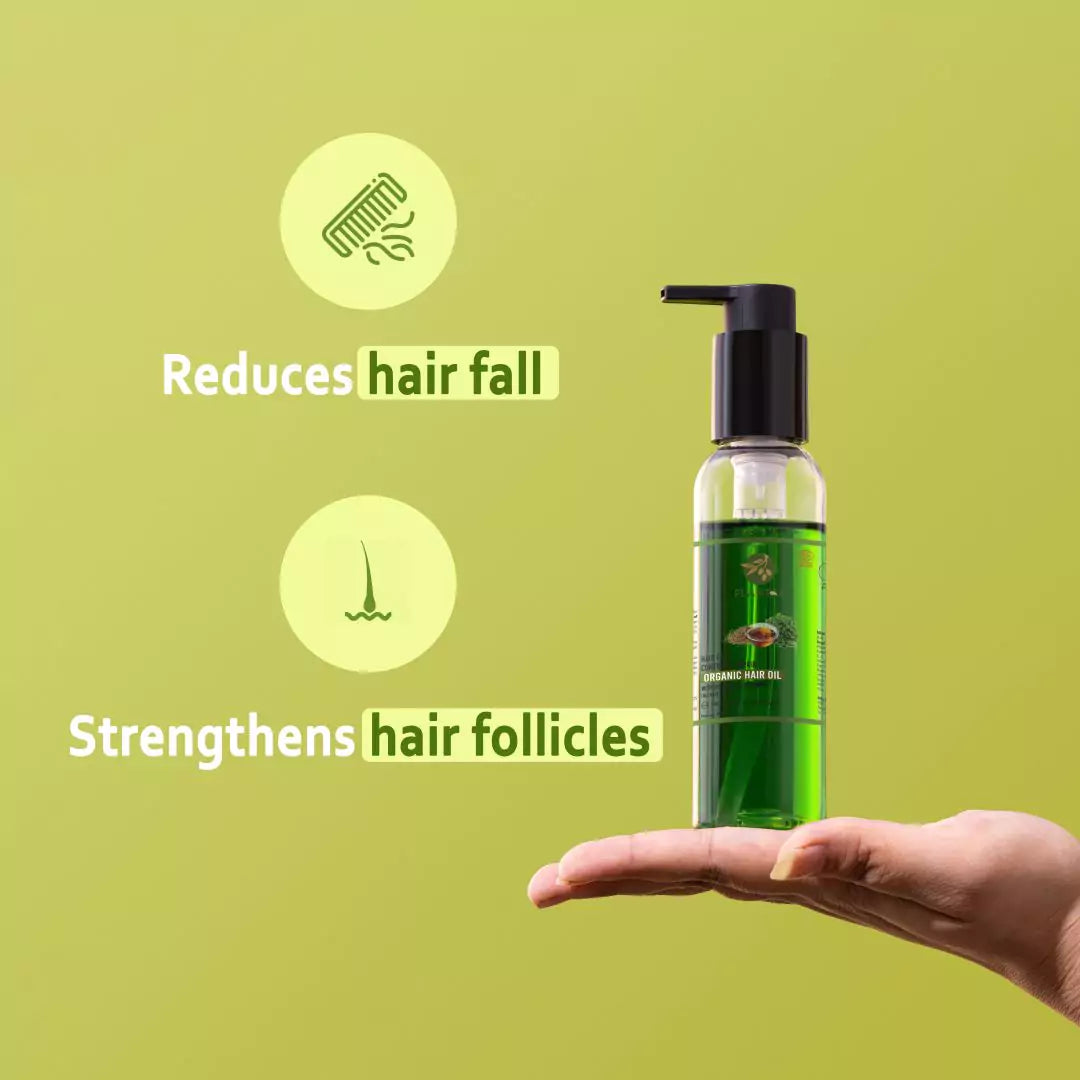 Plantas Organic Hair Oil - Hair Fall Control and Repair