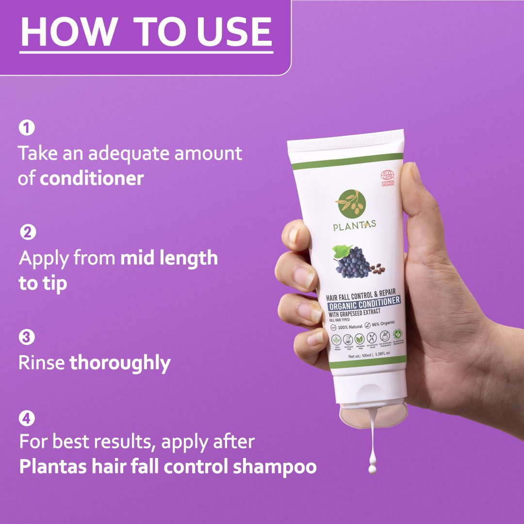 Plantas Organic Hair Conditioner - Hairfall Control and Repair image 2