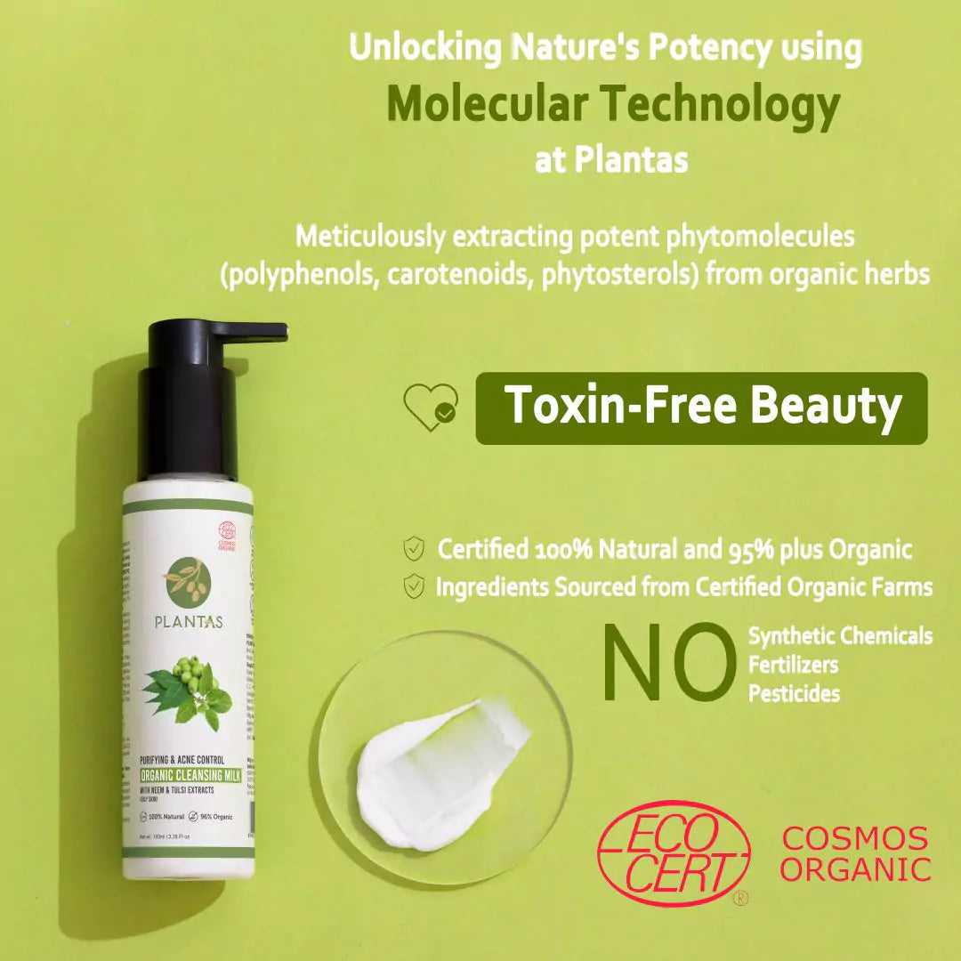 Plantas Organic Cleansing Milk -  Purifying and Acne Defence image 7