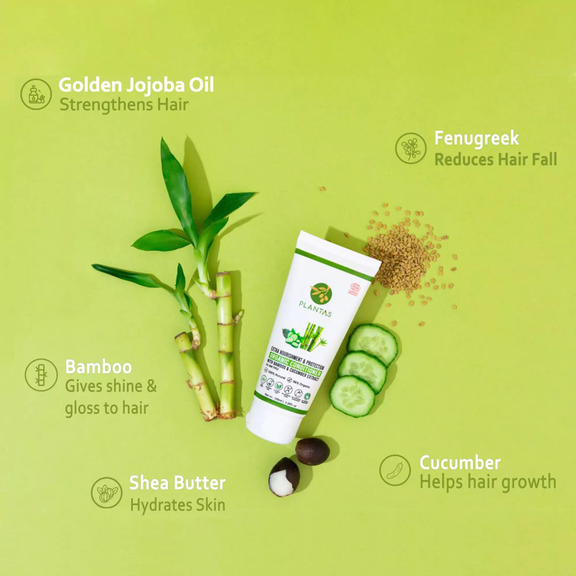 Plantas Organic Hair Conditioner - Extra Nourishment & Protection image 4