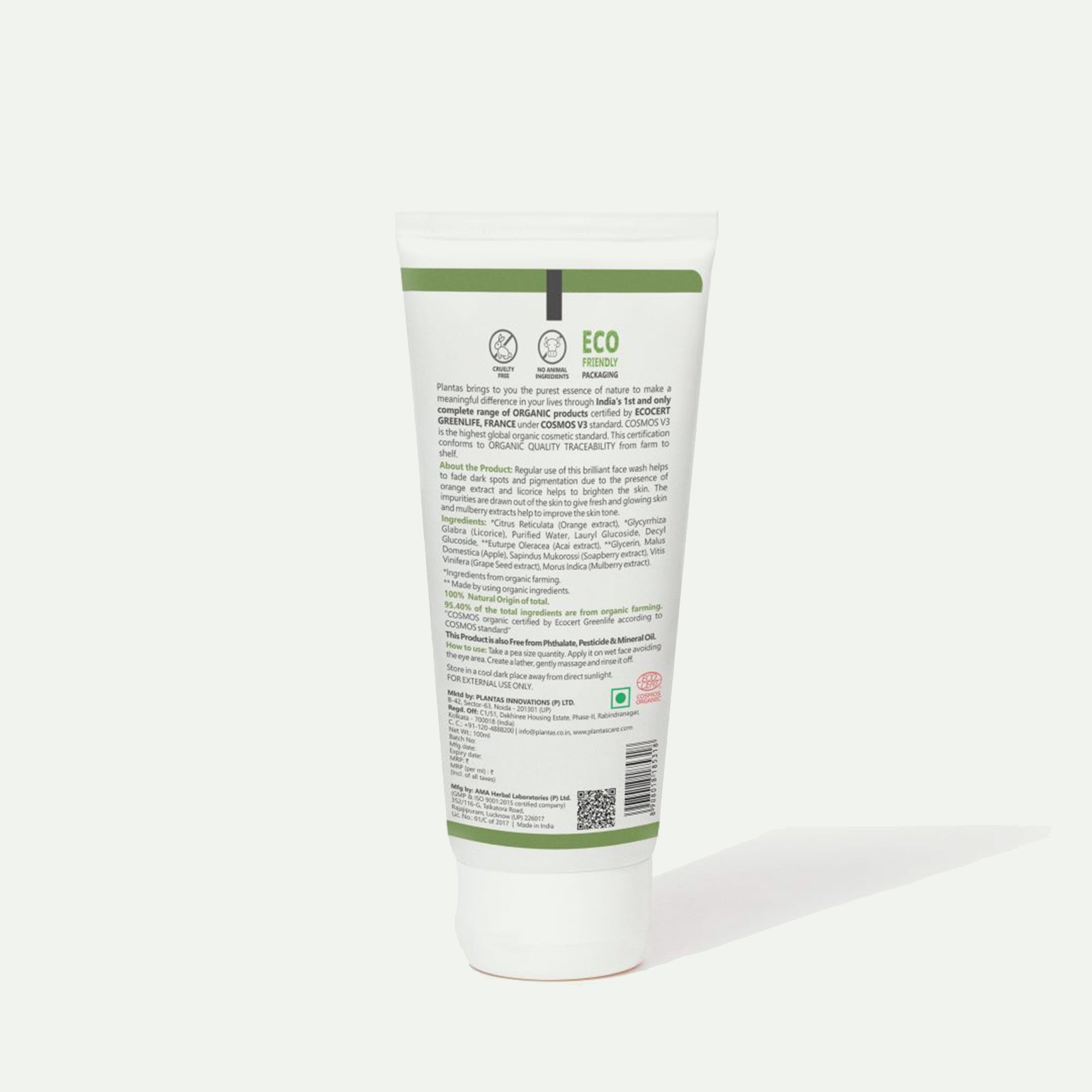 Plantas Organic Face Wash -  Pigmentation Defence image 1