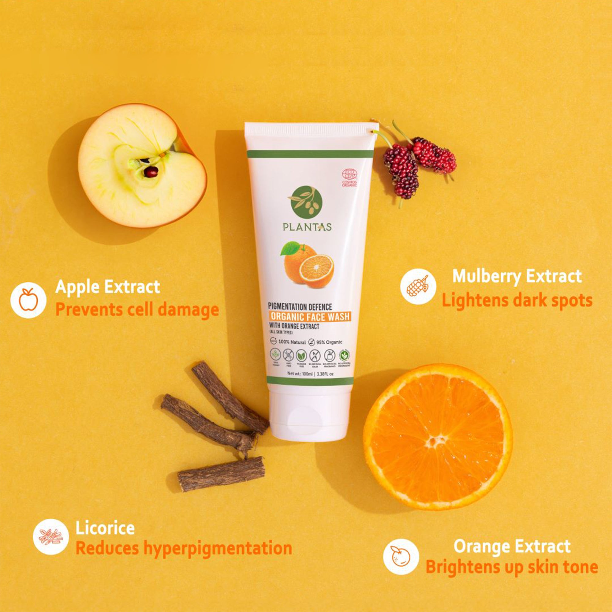 Plantas Organic Face Wash -  Pigmentation Defence image 3