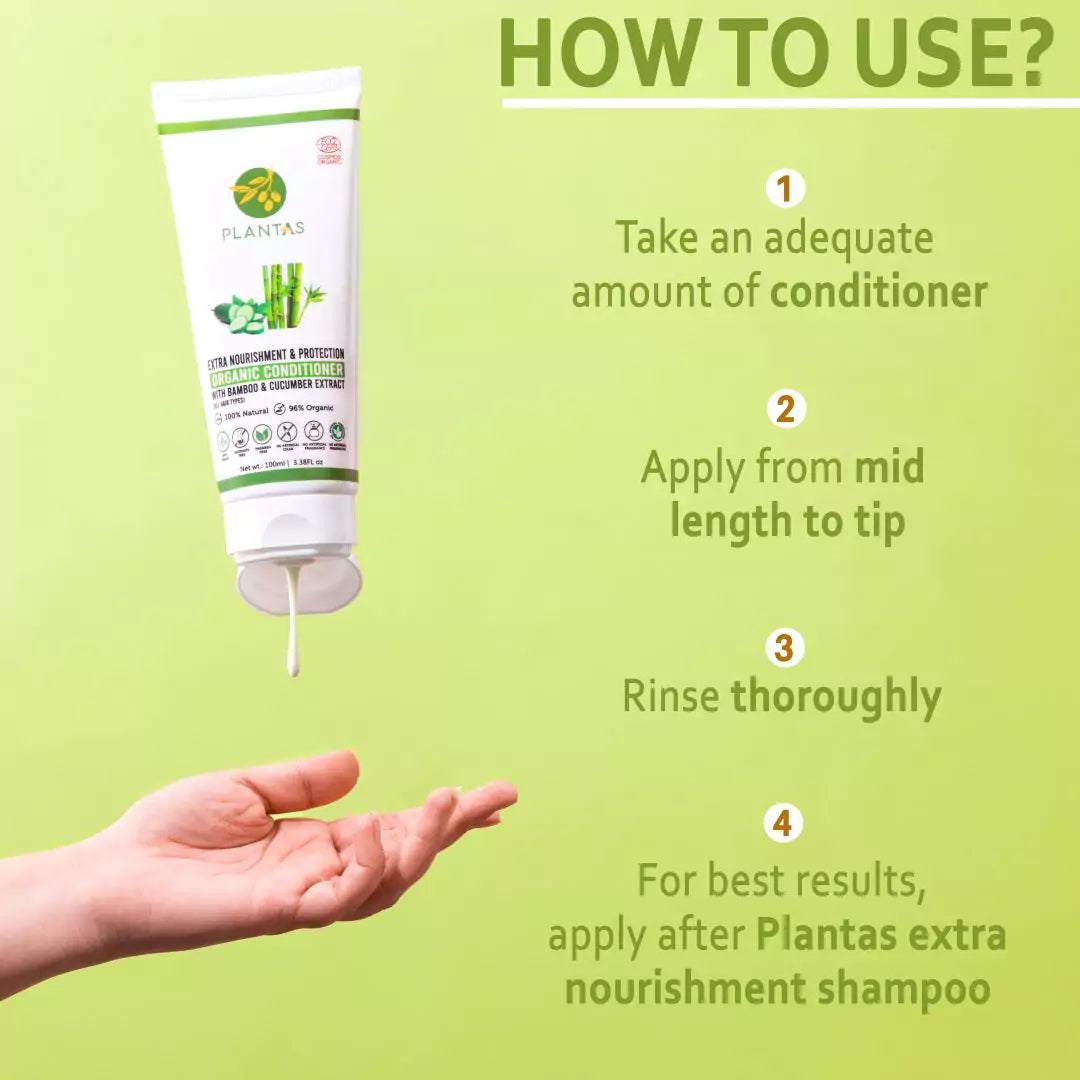 Plantas Organic Hair Conditioner - Extra Nourishment & Protection image 2