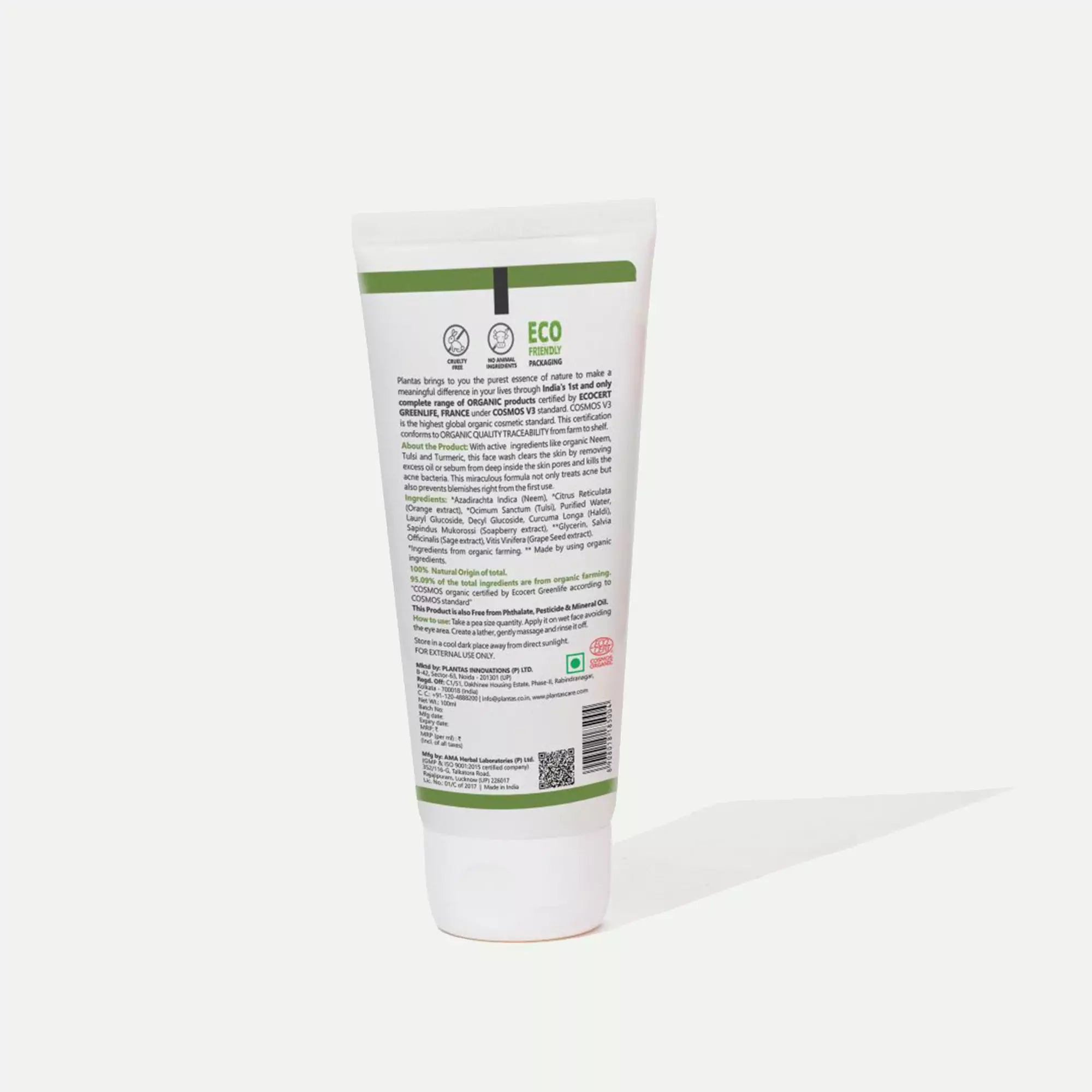 Plantas Organic Face Wash - Purifying and Acne Control image 1