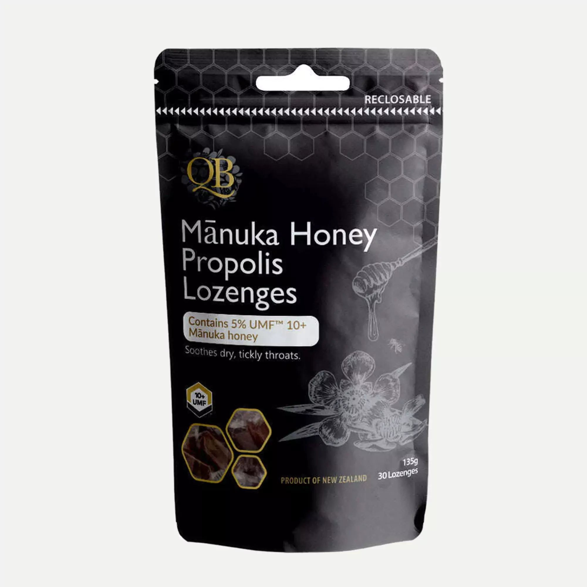 QB Manuka Honey Propolis Lozenges image 1