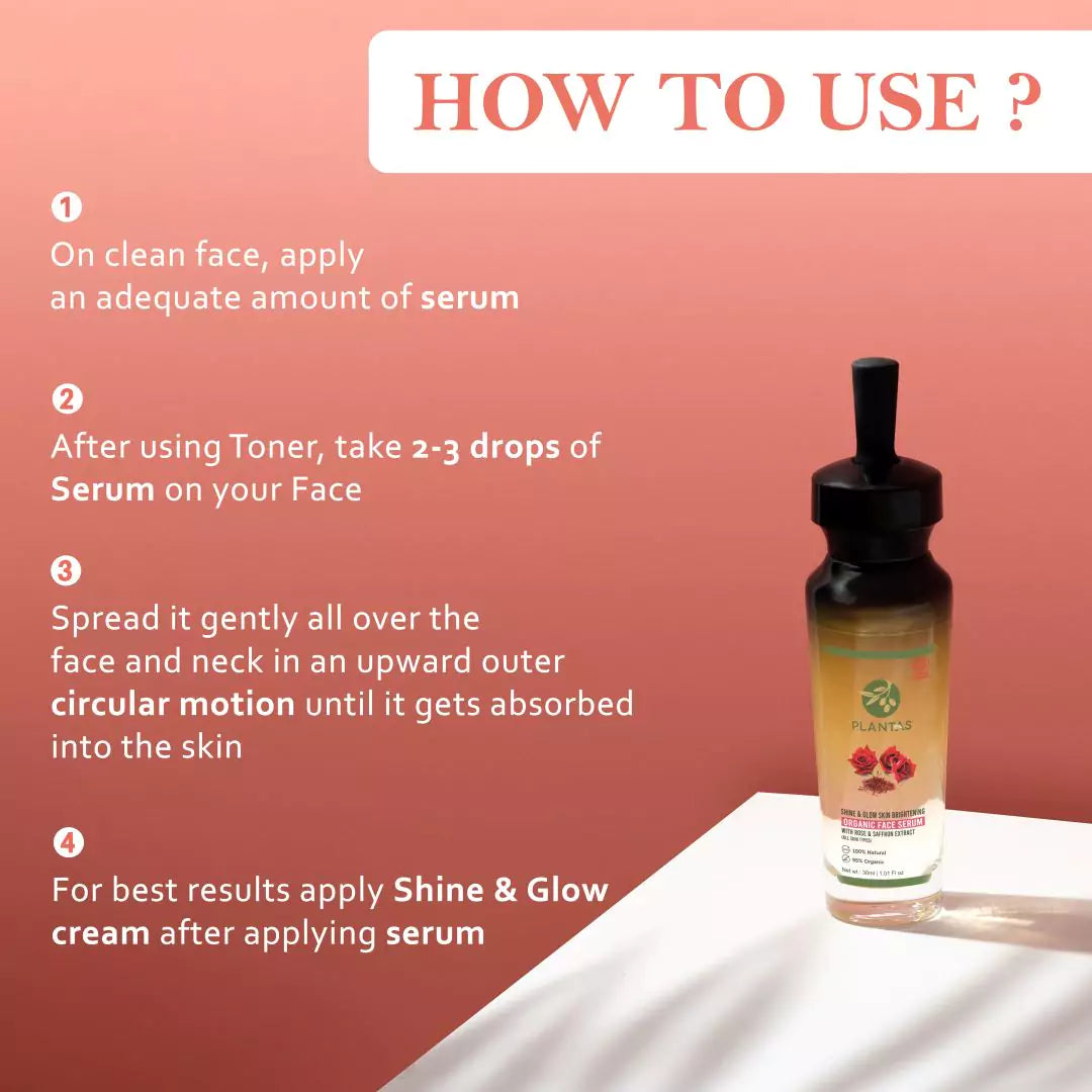 Plantas Organic Face Serum - Skin Brightening